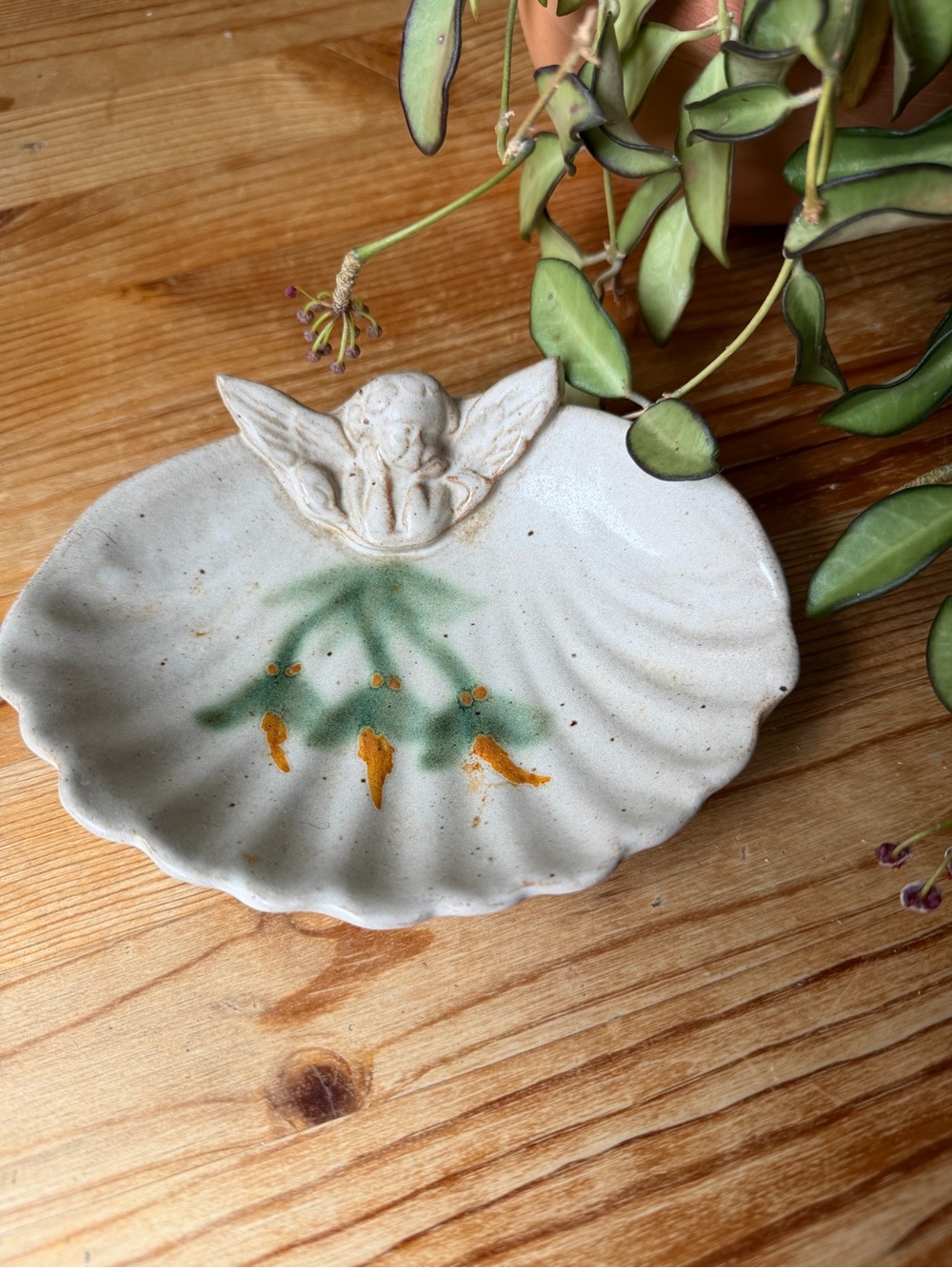 Vintage Cherub Shell Dish